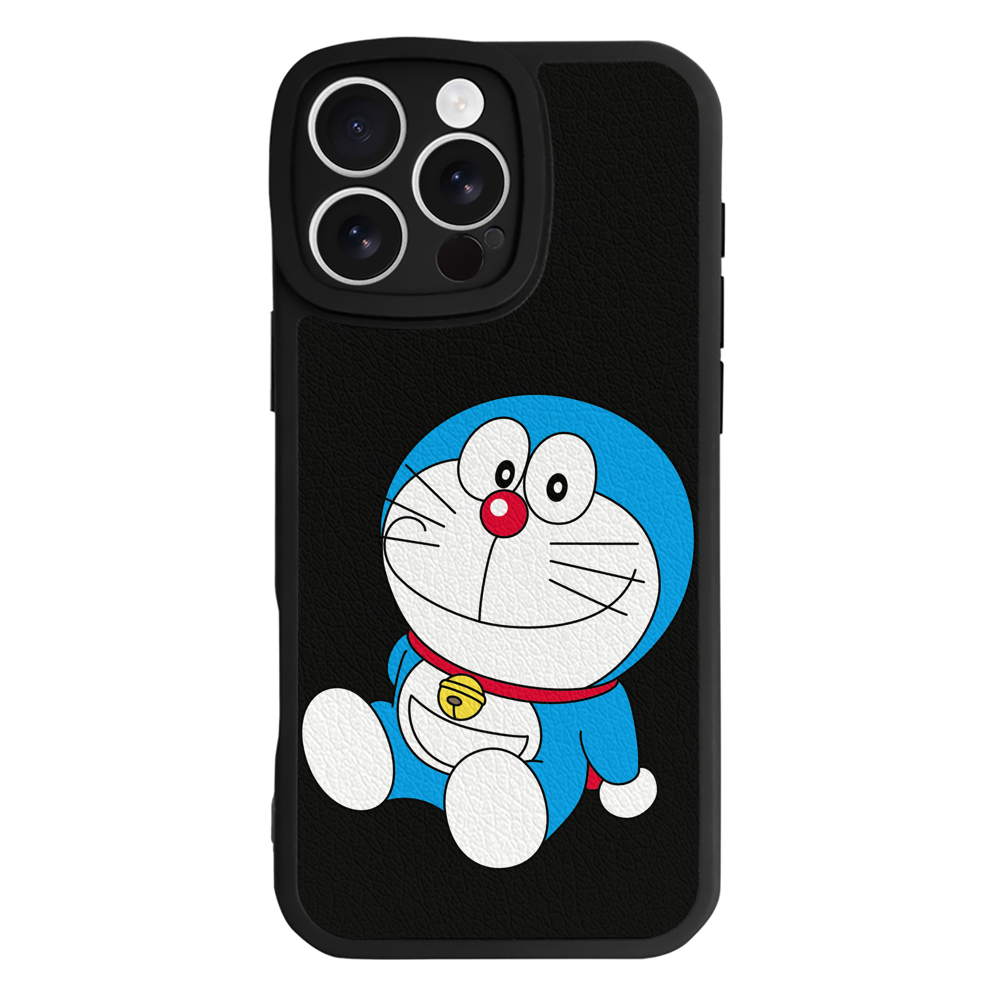 （画像用） ドラえもん Doraemon 【iPhone 16シリーズ対応】シリコンスマホケース（レザー調） 材質：シリコン